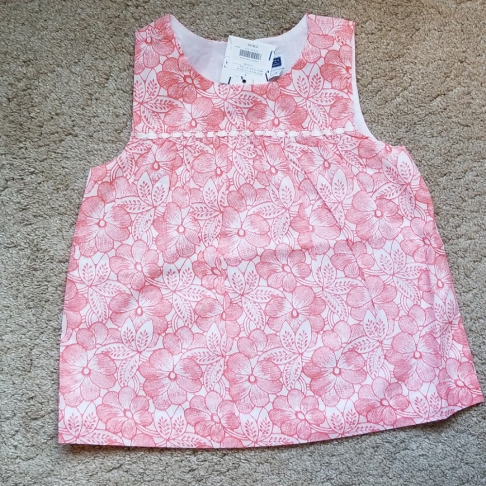NWT Janie and Jack floral top sz 7T